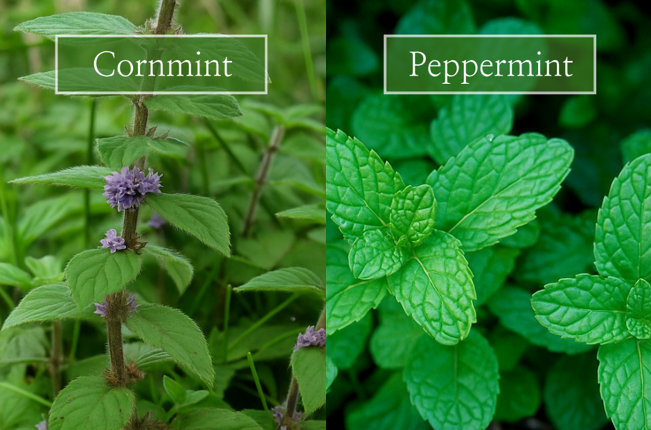 Cornmint vs Peppermint